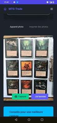 Aperçu du scan de classeurs